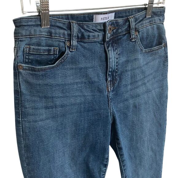 Pistola Womens Blue Denim Mid Rise Modern Slim Skinny Classic Jeans | Revolve 29 - Picture 13 of 14